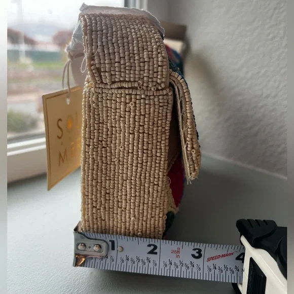 Sol and Mer Multicolor Flower Beaded Bag JCPenney - Picture 10 of 11